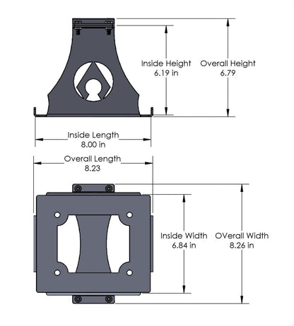 4.5 lbs. 10X10X10)~ Odyssey PC 1200 Battery Mount Artec Industries